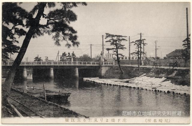 庄下堤より見たる玉江橋